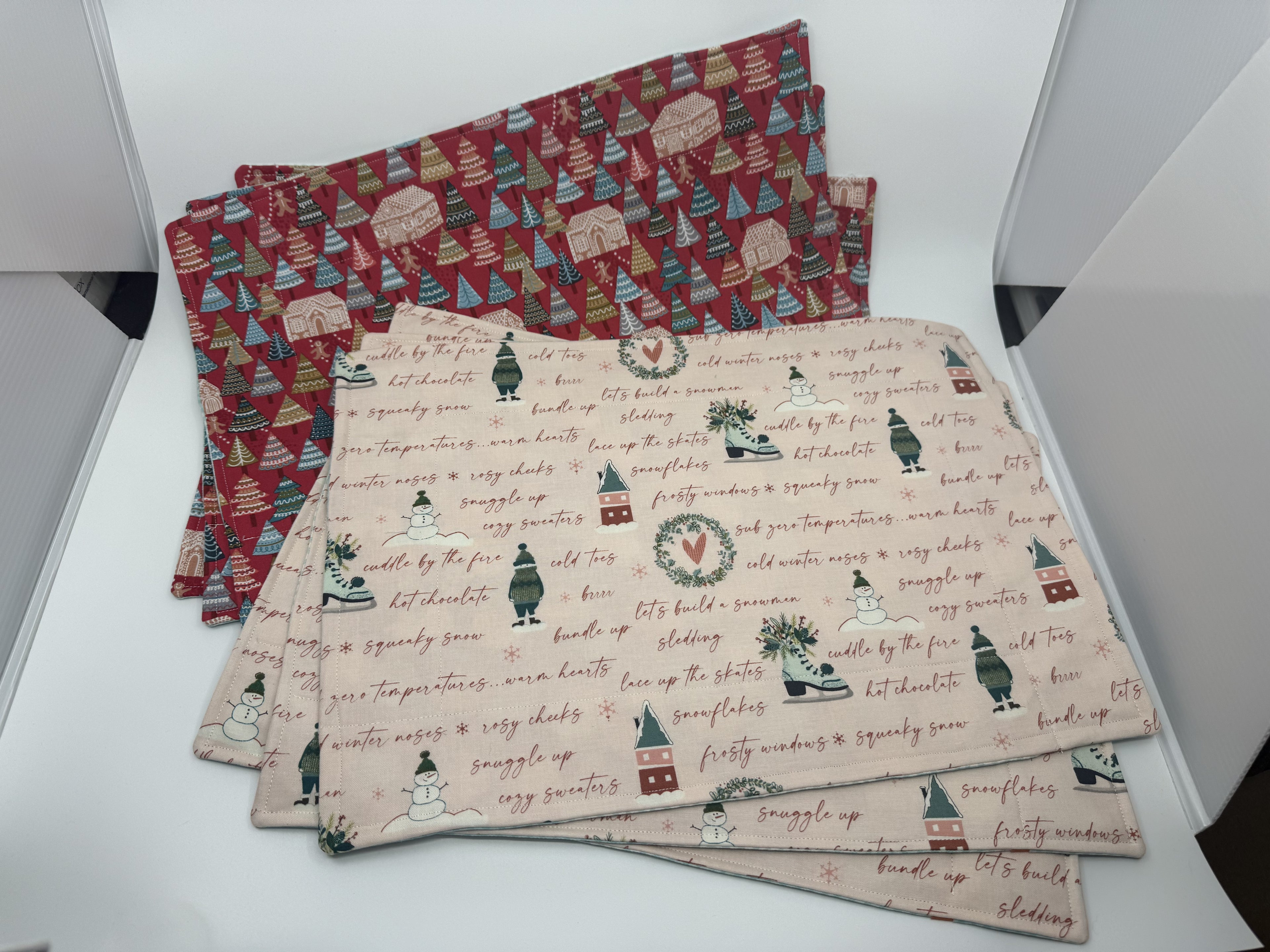 Set of 4 Reversible Placemats