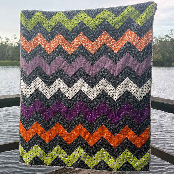 Lights Out Chevron Quilt